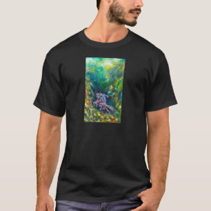 KNIGHT LANCELOT, HORSE RIST IN GROENBOSTER T-SHIRT