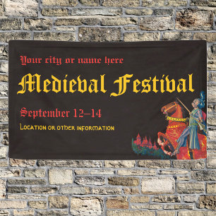 Knight Medieval of Renaissance Event Banner