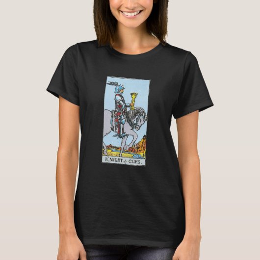 Knight of Cups  King of Cups Tarot Card T-shirt (Voorkant)