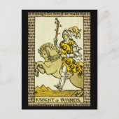 Knight of Wands Tarot Briefkaart (Voorkant)
