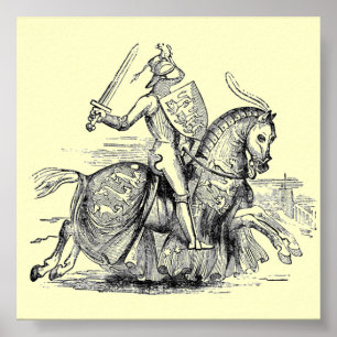Knight on Horsback Poster