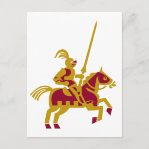 Knight on Horseback Briefkaart