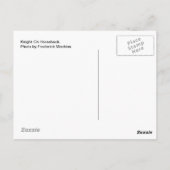 Knight on Horseback Briefkaart (Achterkant)