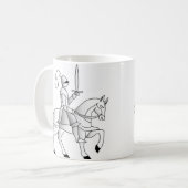 Knight on Horseback Koffiemok (Voorkant links)