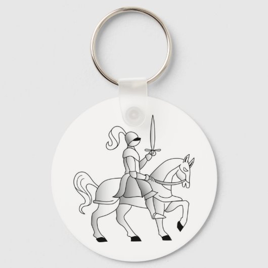 Knight on Horseback Sleutelhanger (Voorkant)