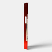 Knight op een kweekpaard Rood Ruby Gem Monogram Case-Mate iPhone Case (Achterkant / Rechts)