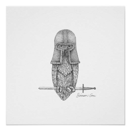 Knight Owl Perfect Poster (Voorkant)