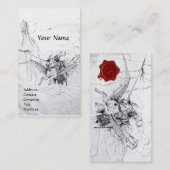 KNIGHT RITING ON PEGASUS MONOGRAM VISITEKAARTJE (Voorkant / Achterkant)