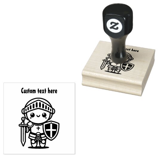 Knight Rubberstempel (Gestempeld)