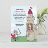 Knight Saves Princess Invitations : Brunettes (Debout devant)