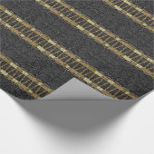 Knight Scallop Damask Elegant Cadeaupapier (Hoek)