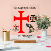 Knight Templar Acryl Bord (Huwelijk)