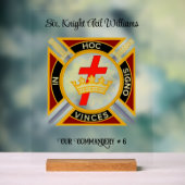 Knight Templar Acryl Bord (Neutraal)