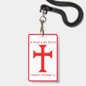 Knight Templar Badge (Voorzijde met lanyard)
