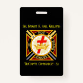Knight Templar Badge (Achterkant)