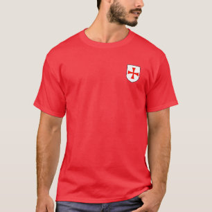 Knight Templar Black Outline Shield Shirt