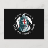 Knight templar briefkaart (Voorkant)