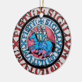 Knight Templar Emblem Ornament dual (Links)