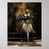 Knight Templar en Heilige Graal Poster (Voorkant)