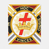 Knight Templar Fleece Deken (Voorkant)