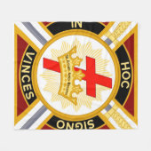 Knight Templar Fleece Deken (Voorkant (Horizontaal))