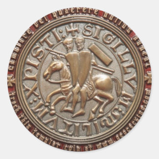 KNIGHT TEMPLAR GEO COIN RONDE STICKER