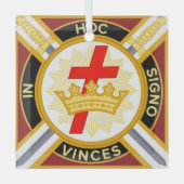 Knight Templar Glas Ornament (Voorkant)