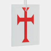 Knight Templar Glas Ornament (Voorkant Rechts)