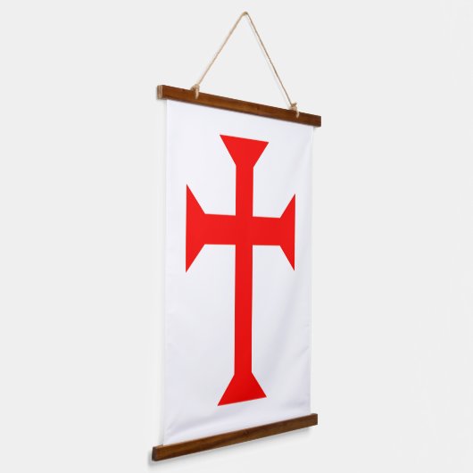 Knight Templar Hanging Tapestry Hangend Wandkleed (Gebogen)