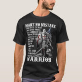 Knight Templar maakt geen misstap T-shirt (Voorkant)