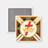 Knight Templar Magneet (Voorkant / Achterkant)