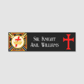 Knight Templar Naamplaatje (Voorkant)