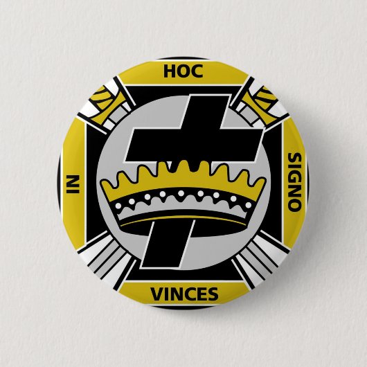 Knight Templar Ronde Button 5,7 Cm (Voorkant)