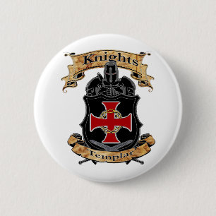 Knight Templar Ronde Button 5,7 Cm