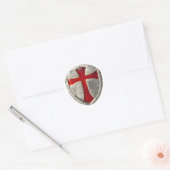 Knight Templar Ronde Sticker (Envelop)