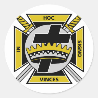 Knight Templar Ronde Sticker