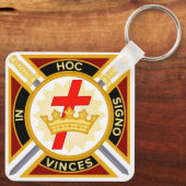 Knight Templar Sleutelhanger (Achterkant)