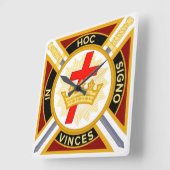 Knight Templar Vierkante Klok (Hoek)
