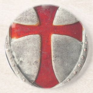 Knight Templar Zandsteen Onderzetter