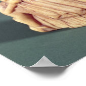 Knight van een schaakset poster (Hoek)