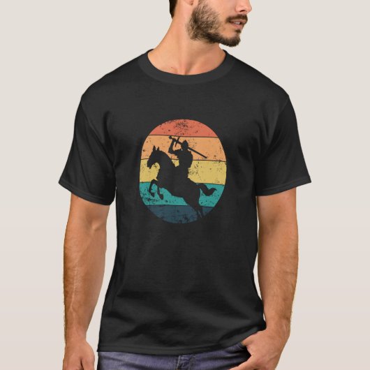 Knight with Sword on a Horse T-shirt (Voorkant)