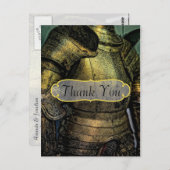 Knight's Armor Dank je Briefkaart (Voorkant / Achterkant)