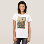 Knights Charging, 14e-eeuwse Codex Manesse T-shirt (Voorkant volledig)