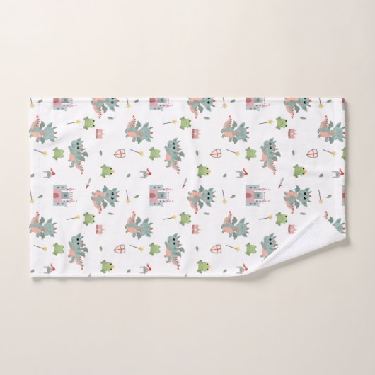 Knights Fairytale Médiéval Castle Nursery (Serviette à main)