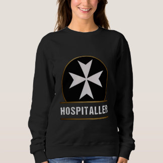 Knights Hospitaller Cross Heraldry middeleeuwse ge Trui