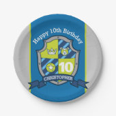 Knights shield beer 10th birthday custom bord (Voorkant)
