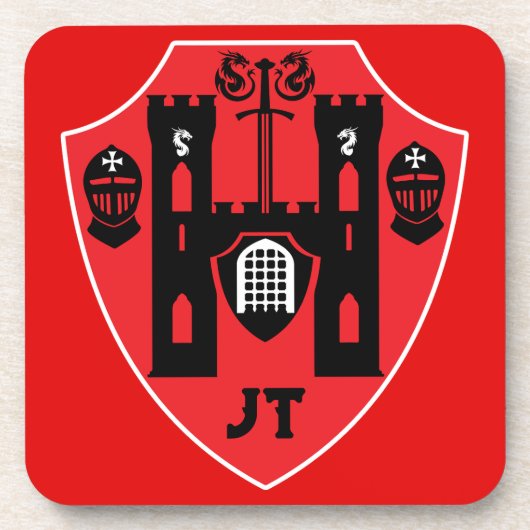 Knights Shield Bier Onderzetter (Voorkant)