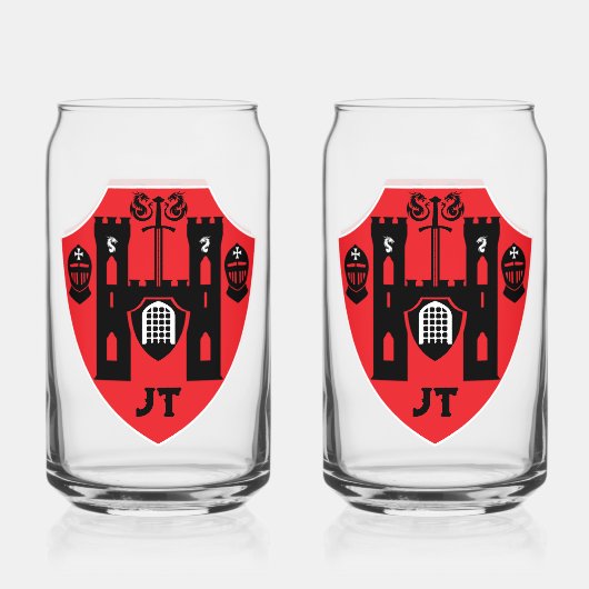  Knights Shield Blikvorm Glas (Voorkant)