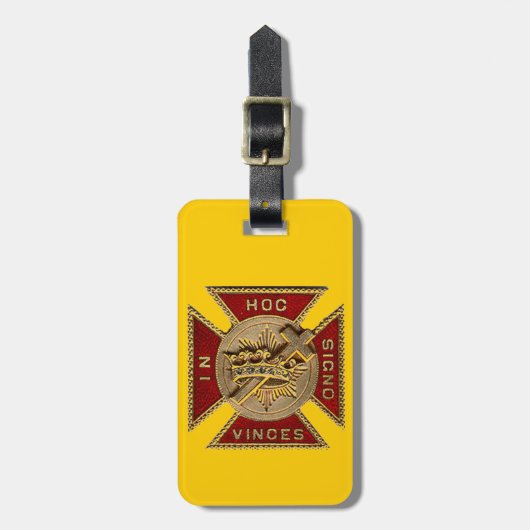KNIGHTS TEMPLAR BAGAGELABEL (Voorkant verticaal)