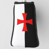 Knights Templar battle flag Golfheadcover (Draai 90)